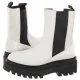 Sztyblety damskie - Sztyblety Flatform Chelsea Boot YW0YW00850 YBR White (CK192-a) Calvin Klein - miniaturka - grafika 1