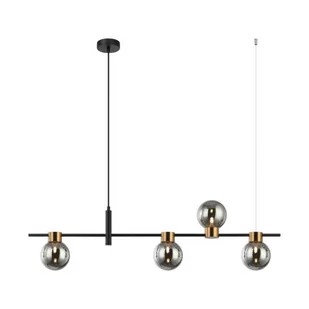 Lampa wisząca BLETTER PND-5225-4-BK-SG Italux - Lampy sufitowe - miniaturka - grafika 2