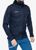 Kurtki narciarskie - Kurtka softshell Mammut Ultimate VII SO Hooded Jacket - marine - miniaturka - grafika 1