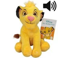 Maskotki i pluszaki - DUŻA PRZYTULANKA SIMBA Z DŹWIĘKIEM KRÓL LEW DISNEY PLUSZAK MASKOTKA - 20cm - miniaturka - grafika 1