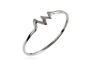 Pierścionek srebrny Linia życia Cardio p0423 - 14 - Pierścionki - miniaturka - grafika 1