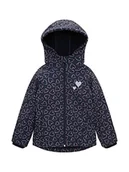 Kurtki i płaszcze dla dziewczynek - TOM TAILOR Dziewczęta Kurtka 1035972, 31642 - Dark Blue Pink Heart, 116-122 - miniaturka - grafika 1