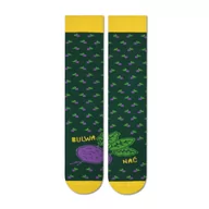 Skarpetki męskie - Zooksy, Skarpetki męskie z zabawnym napisem "Bulwa nać", zielone, 41/46 - miniaturka - grafika 1