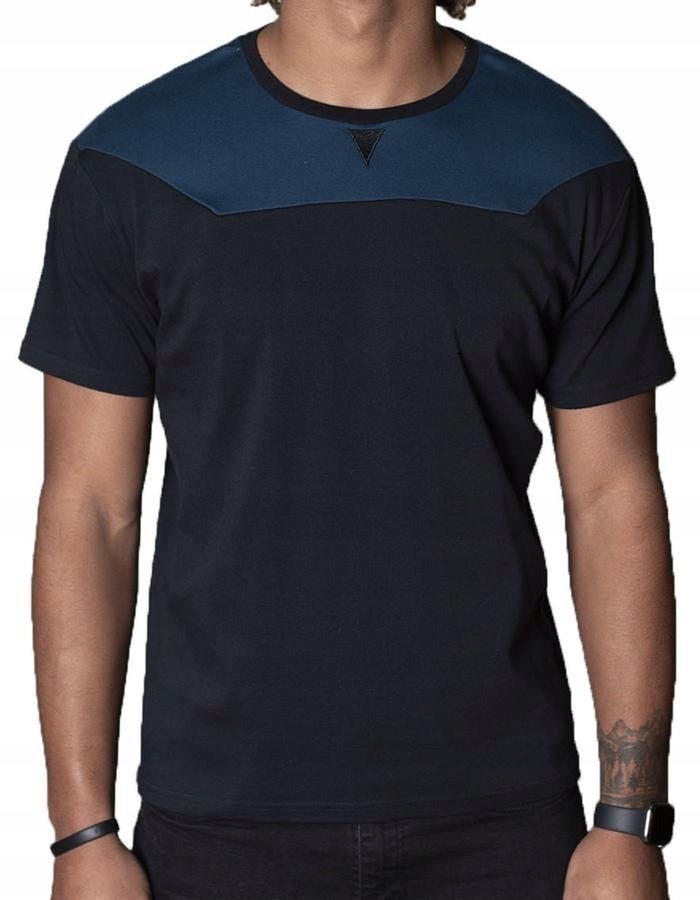 Klasyczna koszulka czarna T-shirt Spear Apparel L