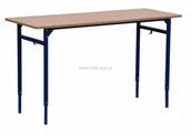 Meble do szkół i przedszkoli - Stolik szkolny LEON 2 osobowy REGULOWANY - miniaturka - grafika 1