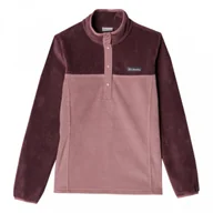 Koszulki sportowe damskie - Damski polar nierozpinany bez kaptura Columbia Benton Springs Half Snap Pullover Fleece II - szary - COLUMBIA - miniaturka - grafika 1