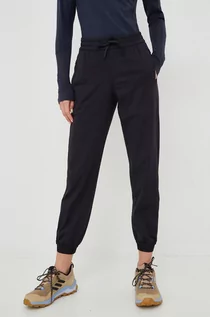 Spodnie damskie - Burton spodnie dresowe damskie kolor czarny gładkie - grafika 1