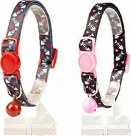 Obroże dla kotów - Duvo+ DUVO+ OBROŻA KOT W RYBKI SZARA/CZARNA 20-30cm / 10mm 11189 - miniaturka - grafika 1