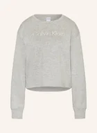 Koszule damskie - Calvin Klein Bluza Nierozpinana Rekreacyjna Modern Terry grau - miniaturka - grafika 1