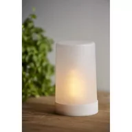 Lampy ogrodowe - Biała ogrodowa dekoracja świetlna LED Star Trading Flame Candle , wys. 14,5 cm - miniaturka - grafika 1