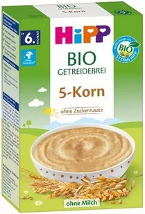HiPP, Bio, bezmleczna kaszka 5 zbóż, 200 g - Kaszki dla dzieci - miniaturka - grafika 1