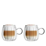 Szklanki - Vialli Design Komplet szklanek z uchem Tulip 8807 2 x 250 ml - miniaturka - grafika 1