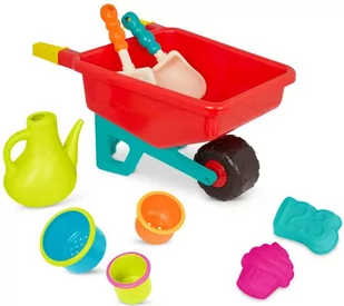 Zestaw zabawek outdoorowych z taczką i konewką dla dzieci Wheelbarrow Wonders B.Toys - Zabawki do piasku - miniaturka - grafika 1