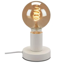Briloner 7023-016 - Lampa stołowa TEEPU 1xE27/10W/230V biała - Lampy stojące - miniaturka - grafika 1
