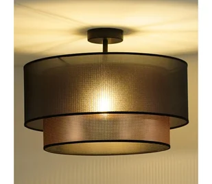 Duolla - Żyrandol natynkowy COPPER SHINY 1xE27/15W/230V śr. 45 cm brązowy/miedziany - Lampy sufitowe - miniaturka - grafika 1