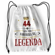 Plecaki worki - Plecak Urodziny 80 80te Sportowy Szkolny Worek z Nadrukiem ze Zdjęciem - miniaturka - grafika 1