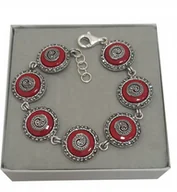 Bransoletki - Srebrna bransoletka KORAL markazyty srebro 925 - miniaturka - grafika 1