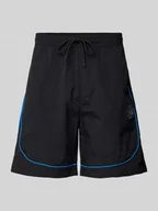 Spodnie sportowe męskie - Szorty z dzianiny dresowej z elastycznym pasem model ‘Garat’ - miniaturka - grafika 1