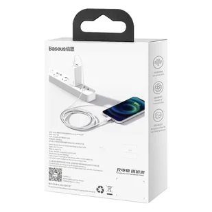 Baseus Superior kabel USB Typ C - Lightning Power Delivery 20 W 1 m Biały (CATLYS-A02) - Kable USB - miniaturka - grafika 6