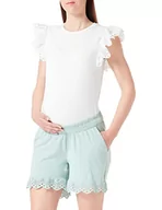 Spodenki damskie - MAMA.LICIOUS Damskie szorty Mlmaya JRS A, zielony (Granite green), S - miniaturka - grafika 1