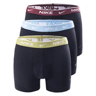 Majtki męskie - Męskie Bokserki NIKE TRUNK 3PK 0000KE1008MQG – Czarny - miniaturka - grafika 1