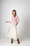 Swetry damskie - Alpaka Bluzka Bali - jasny róż - miniaturka - grafika 1