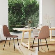 Krzesła - vidaXL Krzesła stołowe 2 szt. kolor taupe tapicerowane tkaniną 325624 - miniaturka - grafika 1