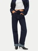 Spodnie damskie - Vero Moda Jeansy Vmallison Mr Straight Rosebelt Jns Si346 10339315 Granatowy Regular Fit - miniaturka - grafika 1