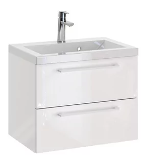 Szafka z Umywalką ROSEN 60 cm - Uchwyt Biały - Szafki łazienkowe - miniaturka - grafika 1