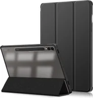 Etui do tabletów - Etui D-Pro Smart Cover TPU+PC obudowa z klapką do Samsung Galaxy Tab S9 Ultra (X910 / X916 / X918) S10 Ultra (X920 / X926) (Czarny) - miniaturka - grafika 1