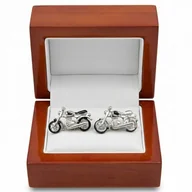 Spinki do mankietów i krawatów - SPINKI DO MANKIETÓW motor motory ścigacz skuter - miniaturka - grafika 1