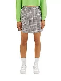TOM TAILOR Denim Damska spódnica mini ze wzorem w kratkę, 32456-Rose Grey Check, M - Spódnice - miniaturka - grafika 1