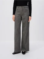 Spodnie damskie - Reserved - Jeansy baggy fit w panterkę - szary - miniaturka - grafika 1