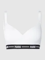 Koszulki i topy damskie - Biustonosz typu bralette z paskiem z logo - miniaturka - grafika 1