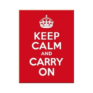 Art Nostalgic 14291 United Kingdom Keep Calm and carry on na magnes, 8 x 6 cm 14291 - Dekoracje domu - miniaturka - grafika 1