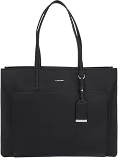 Calvin Klein Damski MUST MEDIUM SHOPPER W/KIESZENIE, Ck Czarny, Ck czarny - Torebki damskie - miniaturka - grafika 1