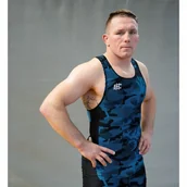 Kimona, stroje i obuwie - Extreme Hobby Trykot Zapaśniczy Havoc Niebieski S - miniaturka - grafika 1