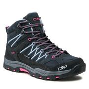 Buty dla chłopców - Trekkingi CMP Kids Rigel Mid Trekking Shoe Wp 3Q12944J Titanio/Skyway 66UM - miniaturka - grafika 1