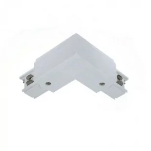 LM ŁĄCZNIK L DO SZYNOPRZEWODU BIAŁY - Akcesoria do oświetlenia - miniaturka - grafika 1