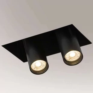 Shilo Sufitowa LAMPA industrialna YAMATO 7802 metalowa OPRAWA prostokątny WPUST tuby regulowane czarne 7802 - Lampy sufitowe - miniaturka - grafika 1