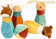 Zabawki i gry sportowe - Kręgle pluszowe dla niemowląt PlayQ Sigikid - miniaturka - grafika 1