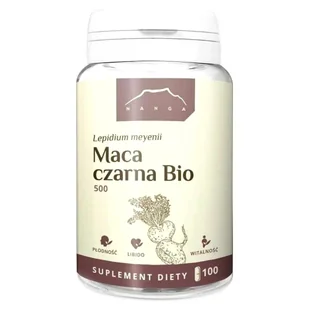 Maca Czarna Bio 100 Kapsułek - Nanga - Zdrowa żywność - miniaturka - grafika 1