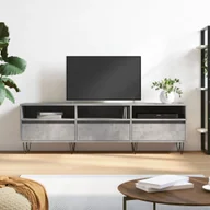 Szafki RTV - Szafka pod telewizor Maison Exclusive betonowa szara 150 x 30 x 44,5 cm drewno kompozytowe - miniaturka - grafika 1