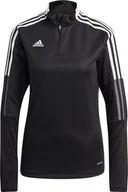 Bluzy damskie - Adidas Bluza damska adidas Tiro 21 Training Top czarna GM7318 M - miniaturka - grafika 1