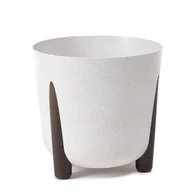 Donice - Donica FRIDA 30 cm eco wood kremowa 2462 - miniaturka - grafika 1