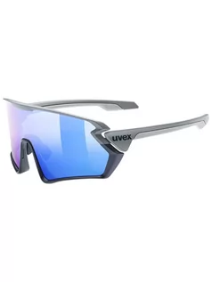 Okulary przeciwsłoneczne - Uvex Okulary sportowe "Sportstyle 231" w kolorze niebiesko-szarym - grafika 1
