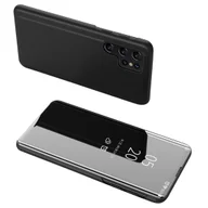 Etui i futerały do telefonów - Etui pokrowiec do Samsung S24 Ultra z klapką Clear View Case czarne HURTEL - miniaturka - grafika 1