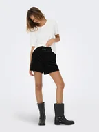 Spodenki damskie - ONLY Szorty w kolorze czarnym - miniaturka - grafika 1