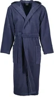 Szlafroki damskie - Cawo Szlafrok męski Home Hooded Niebieski - miniaturka - grafika 1