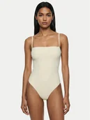 Stroje kąpielowe - Calvin Klein Swimwear Strój kąpielowy LV00Q62709 Écru - miniaturka - grafika 1